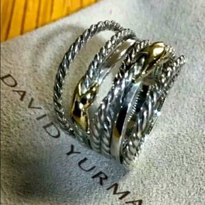 Authentic David Yurman crossover ring